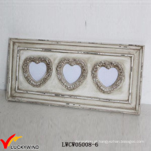 Parede de madeira Love Heart Multi Abertura Frames Shabby Chic